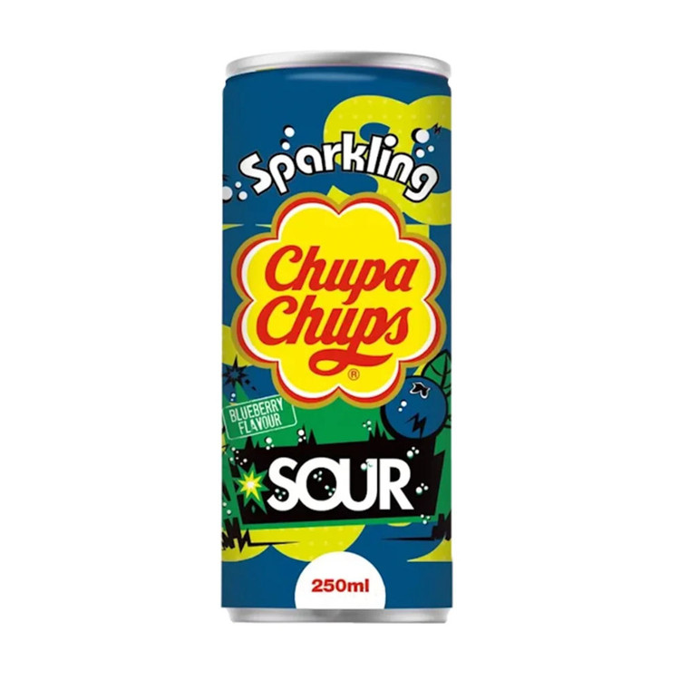 نوشیدنی گاز دار چوپا چوپس با طعم بلوبری ترش