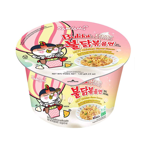 خرید نودل کاسه ای کره ای سامیانگ طعم کربونارا