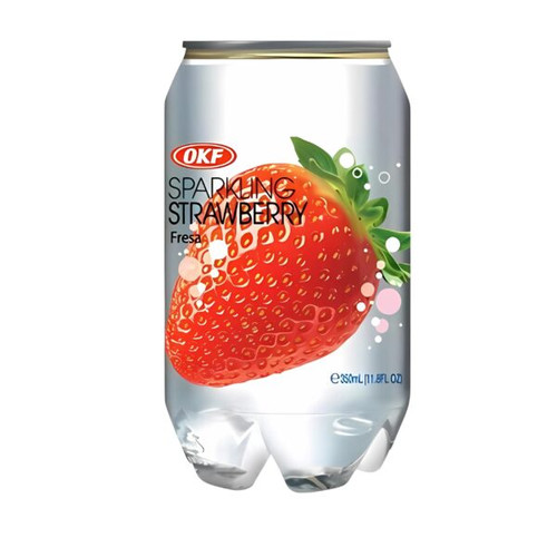خرید نوشیدنی گازدار کره ای okf با طعم توت فرنگی