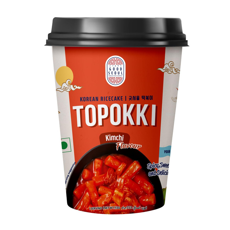 خرید دوکبوکی آماده کره ای با طعم کیمچی برند گود سئول (topokki)