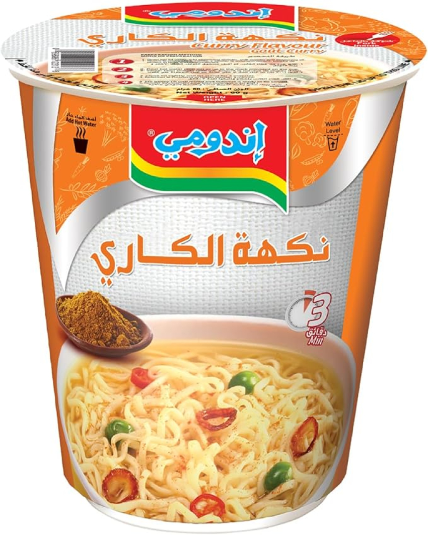 اندومی لیوانی طعم کاری