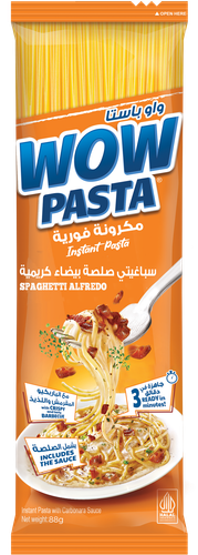 واو پاستا _ پاستای فوری 3 دقیقه ای با طعم آلفردو
